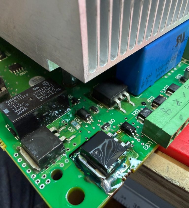 Mitsubishi PLC dismantled for repair